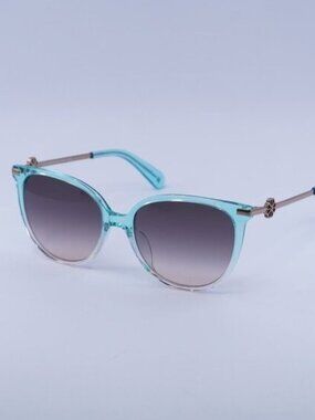 Kate Spade KRISTINA/G/S 0IWB FF Sunglasses Green Cat Eye Frame, Grey Lenses